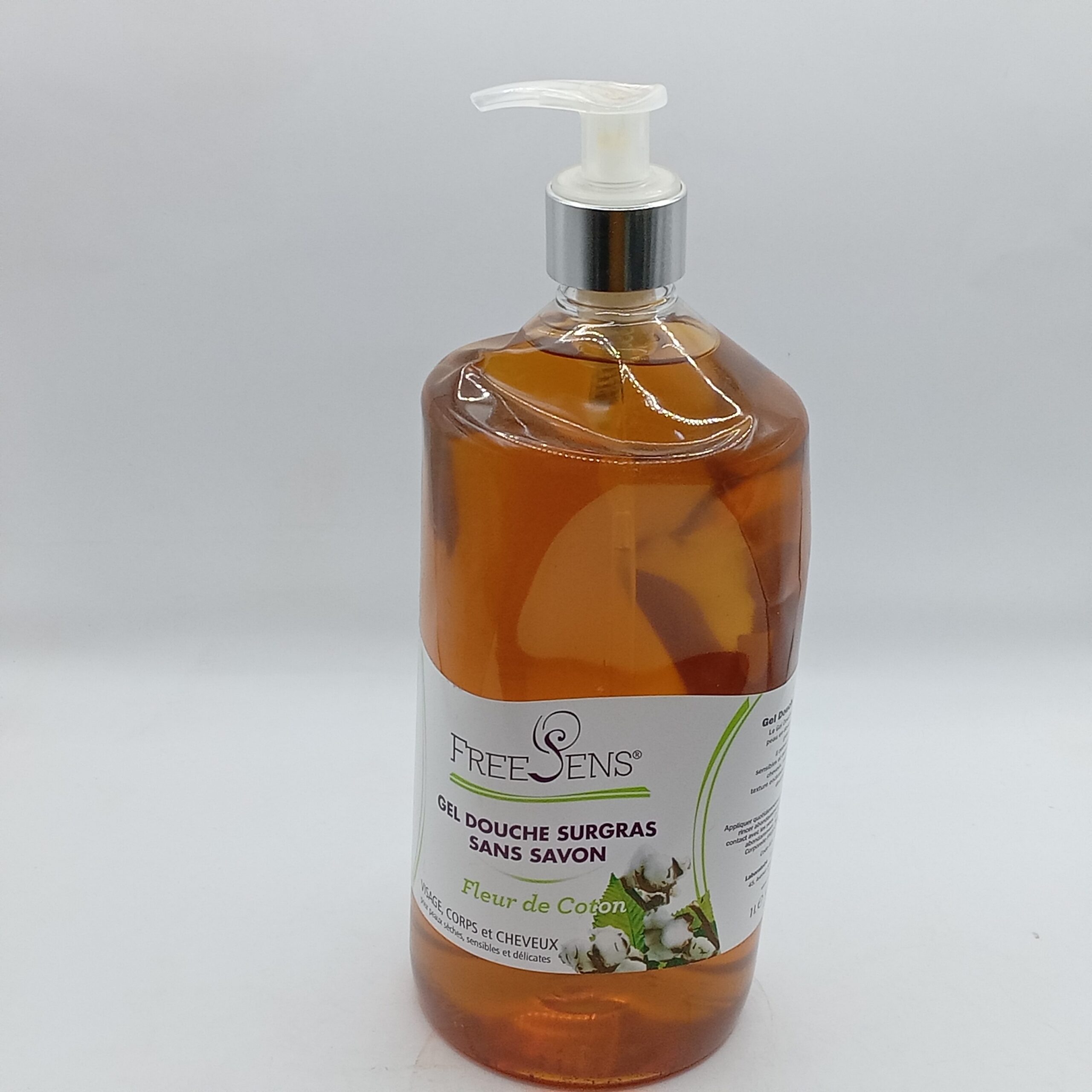 FREESENS GEL DE DOUCHE SURGRAS FLEUR DE COTON 1L