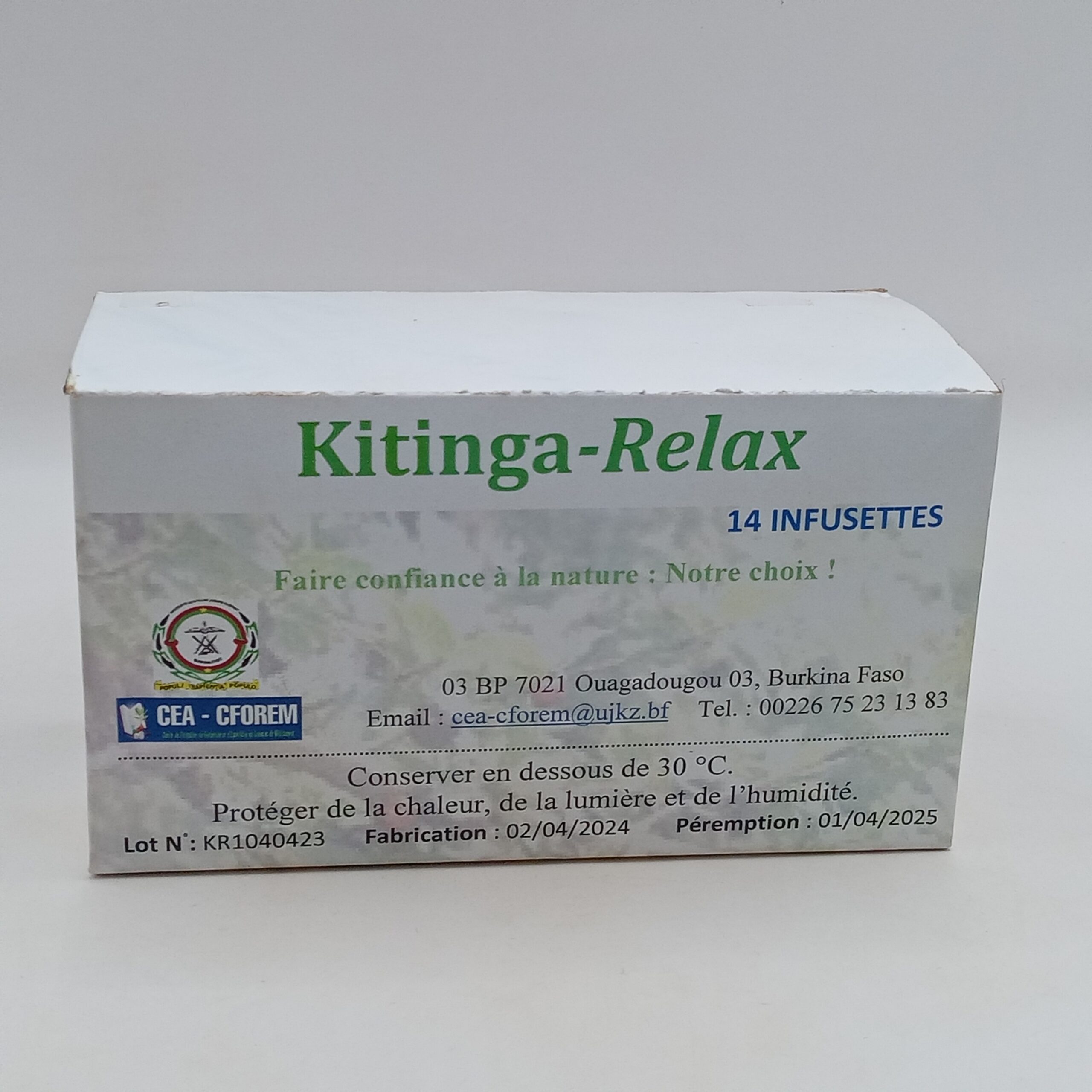 TISANE INFUSETTES KITINGA RELAX B/14